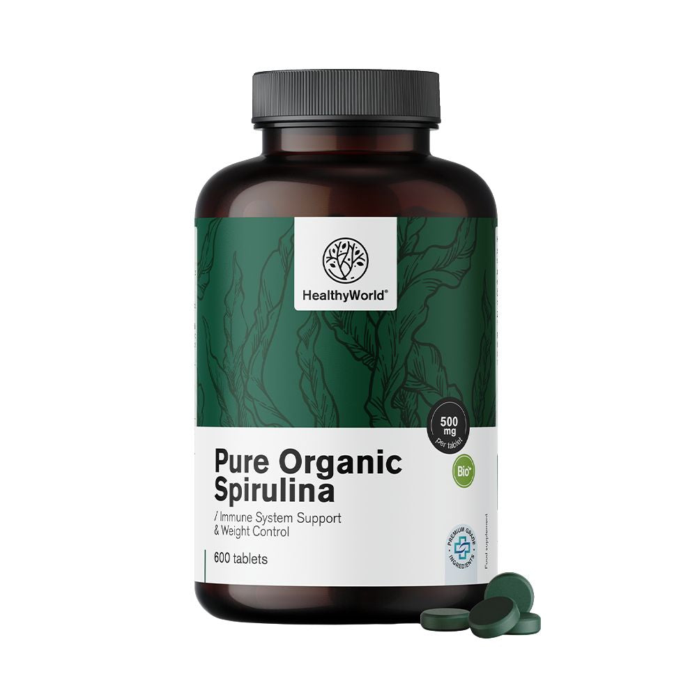 HealthyWorld | BIO Spirulina 500 mg - 600 Tabletten