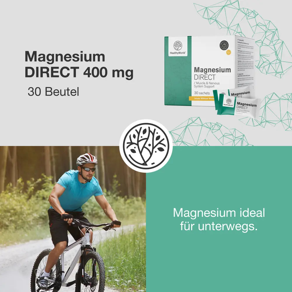 HealthyWorld | Magnesium DIRECT 400 mg - 30 Beutel