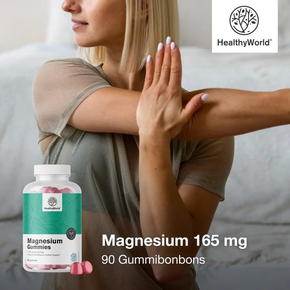 HealthyWorld | Magnesium 165 mg - 90 Gummibonbons
