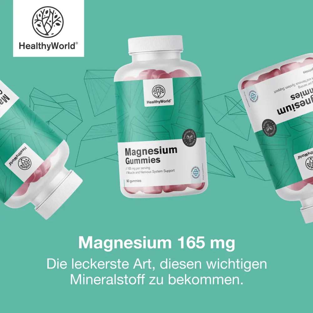 HealthyWorld | Magnesium 165 mg - 90 Gummibonbons