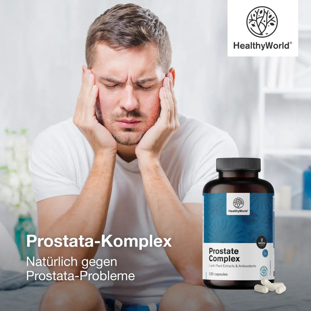 HealthyWorld | Prostata-Komplex für Harnfunktion und Sexualität - 120 Kapseln
