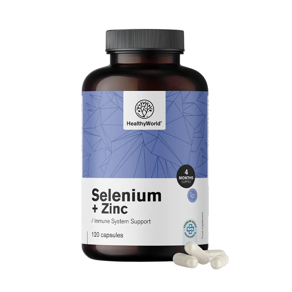 HealthyWorld | Selen + Zink zur Stärkung der Immunität - 120 Kapseln