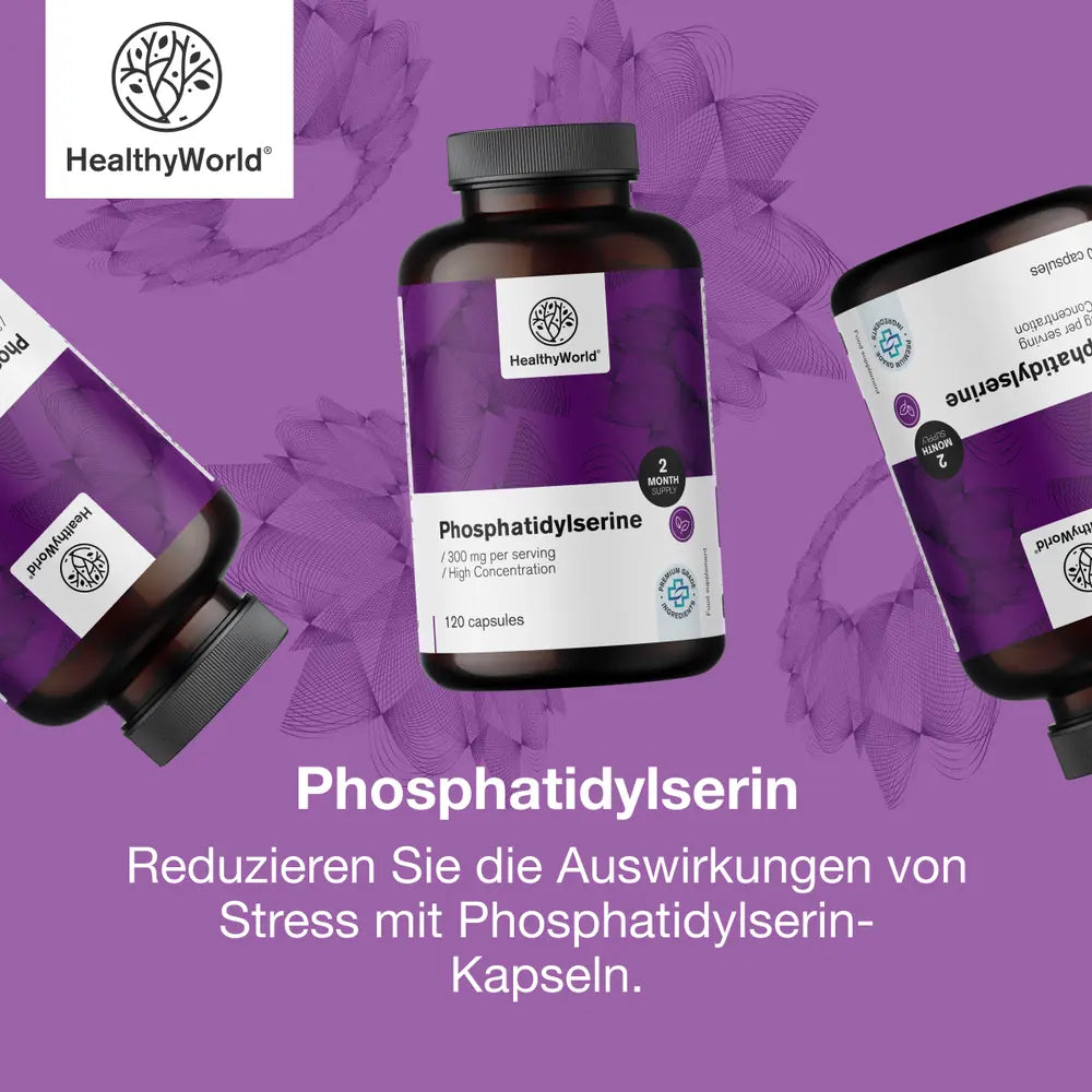 HealthyWorld | Phosphatidylserin zur Unterstützung in stressigen Zeiten – 120 Kapseln