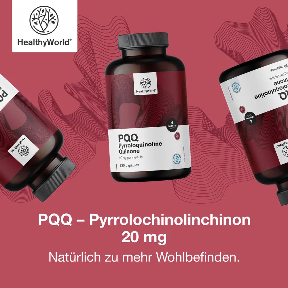 HealthyWorld | PQQ – Pyrrolochinolinchinon 20 mg - 120 Kapseln
