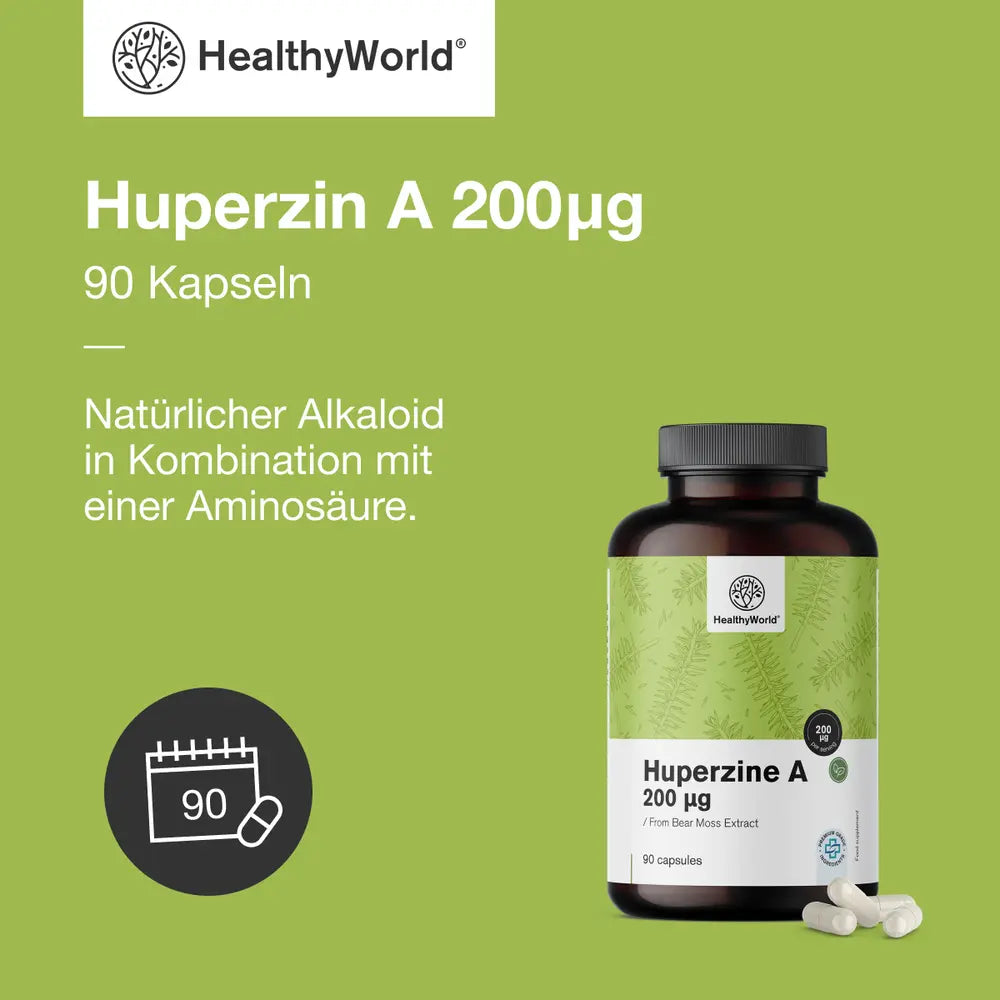 HealthyWorld | Huperzin A 200 µg - 90 Kapseln
