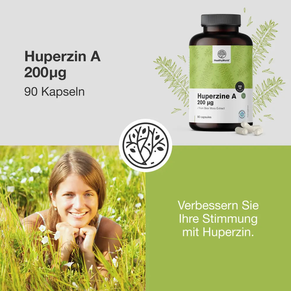 HealthyWorld | Huperzin A 200 µg - 90 Kapseln