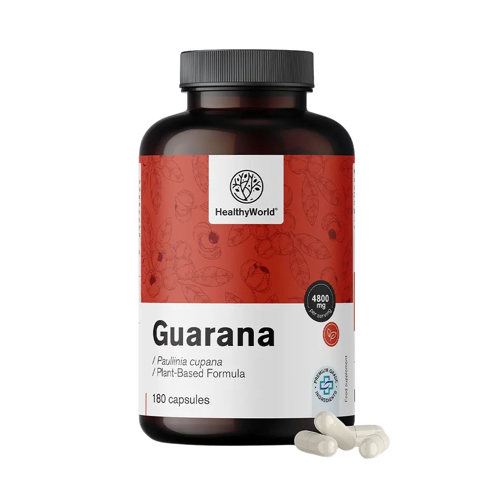 HealthyWorld | Guarana 4800 mg - 180 Kapseln