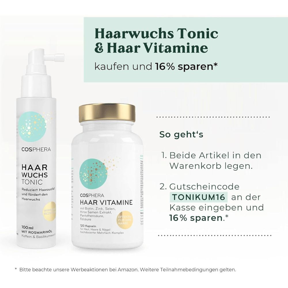 Cosphera | Haar Vitamin hochdosierte Kapseln - 120 Stück