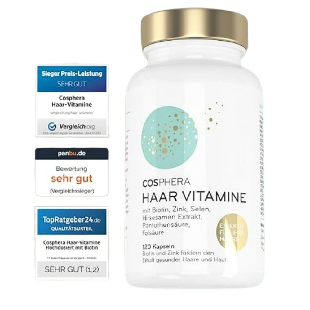 Cosphera | Haar Vitamin hochdosierte Kapseln - 120 Stück