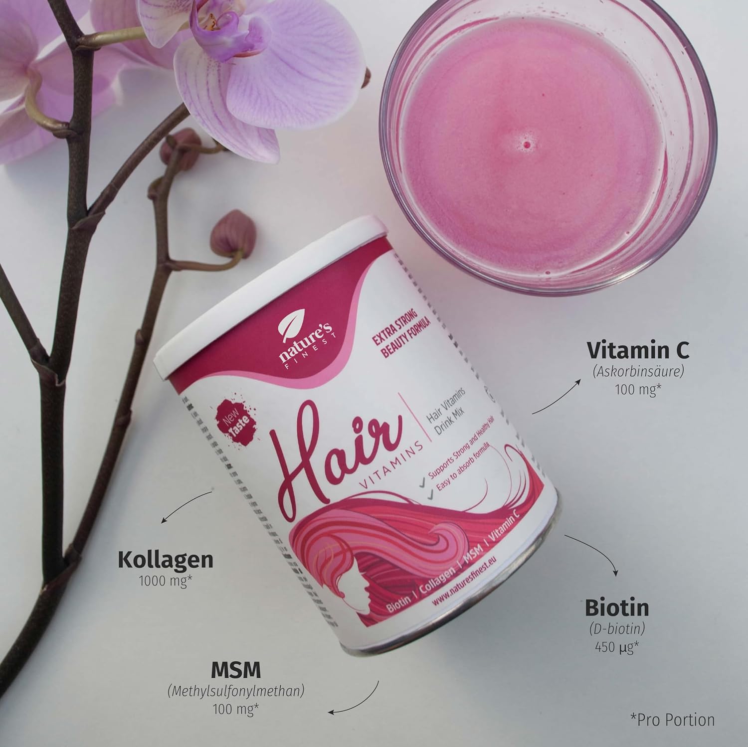 Nature's Finest I Hair Vitamins I  Top Vitamine für schnelleres Haarwachstum