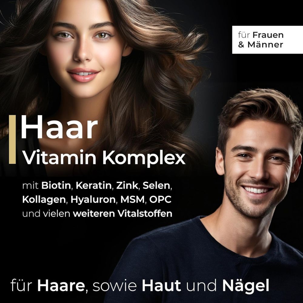 NatureCraft | Haare, Haut & Nägel Vitamin Komplex - 120 Kapseln