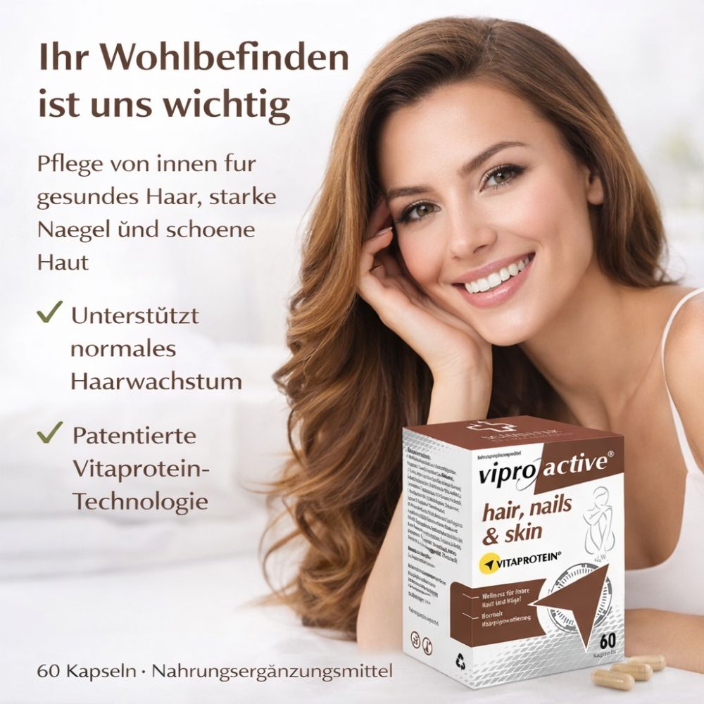 Viproactive | Hair, Nails & Skin für gesundes Haar, starke Nägel & strahlende Haut