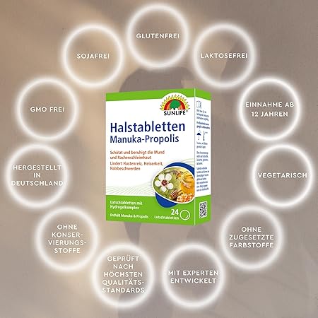 Sunlife | Halstabletten Manuka-Propolis