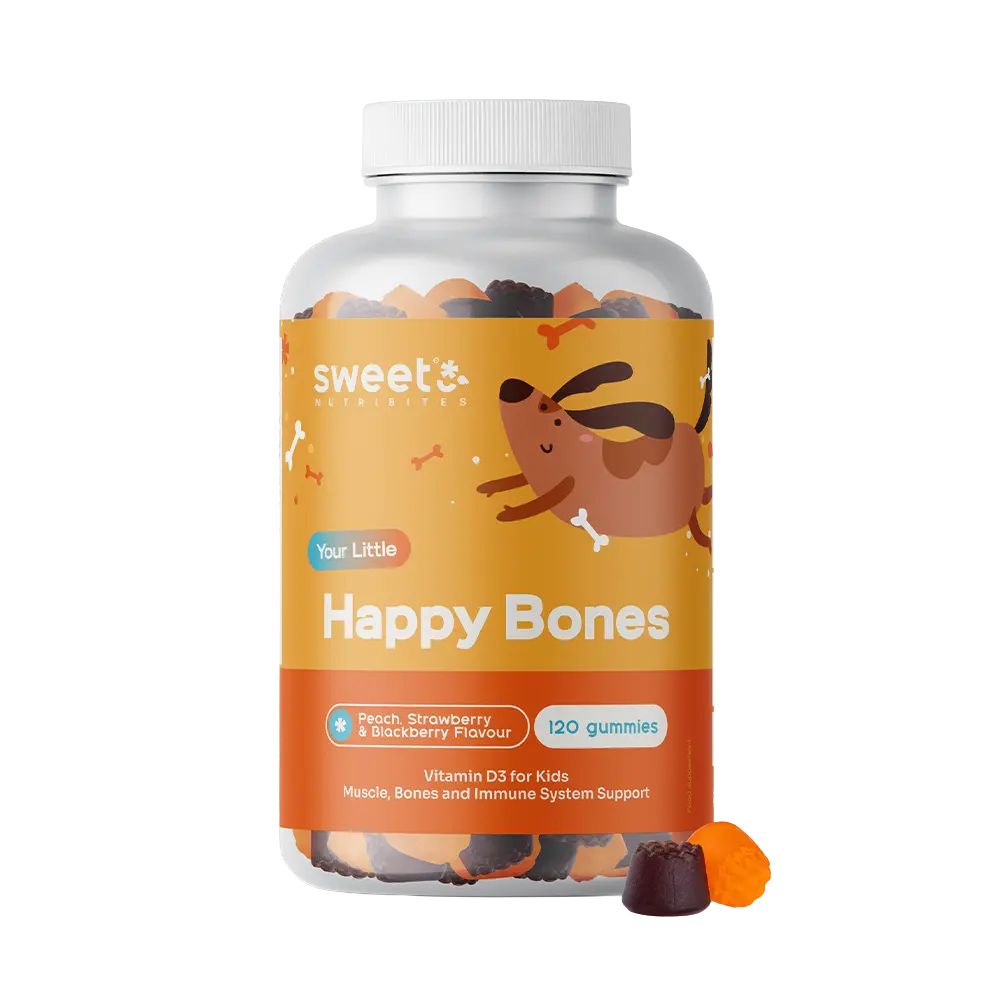 Sweet Nutribites | Happy Bones - Gummis für Kinder mit Vitamin D3 - 120 Gummibonbons