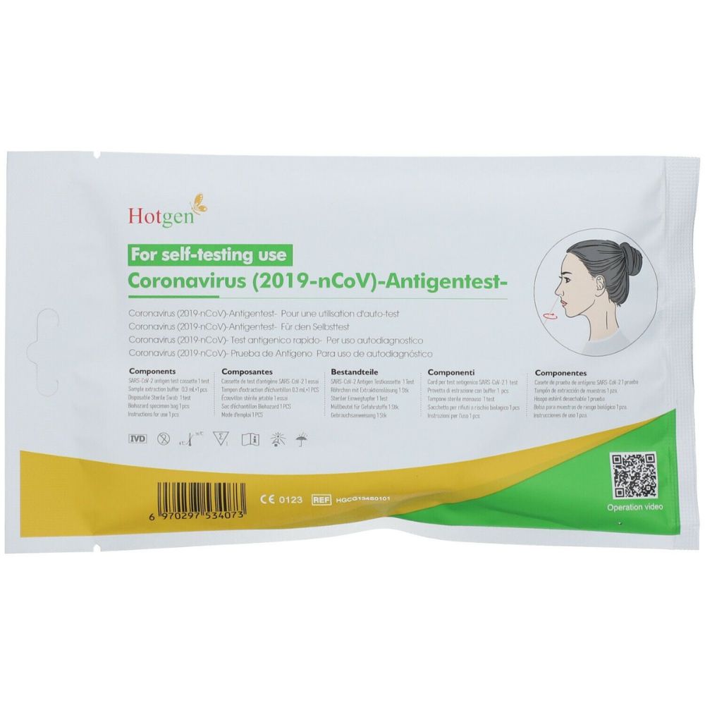 Hotgen | Covid-19-Antigen-Selbsttest Kombis + Gratis Nanovio FFP2 Maske