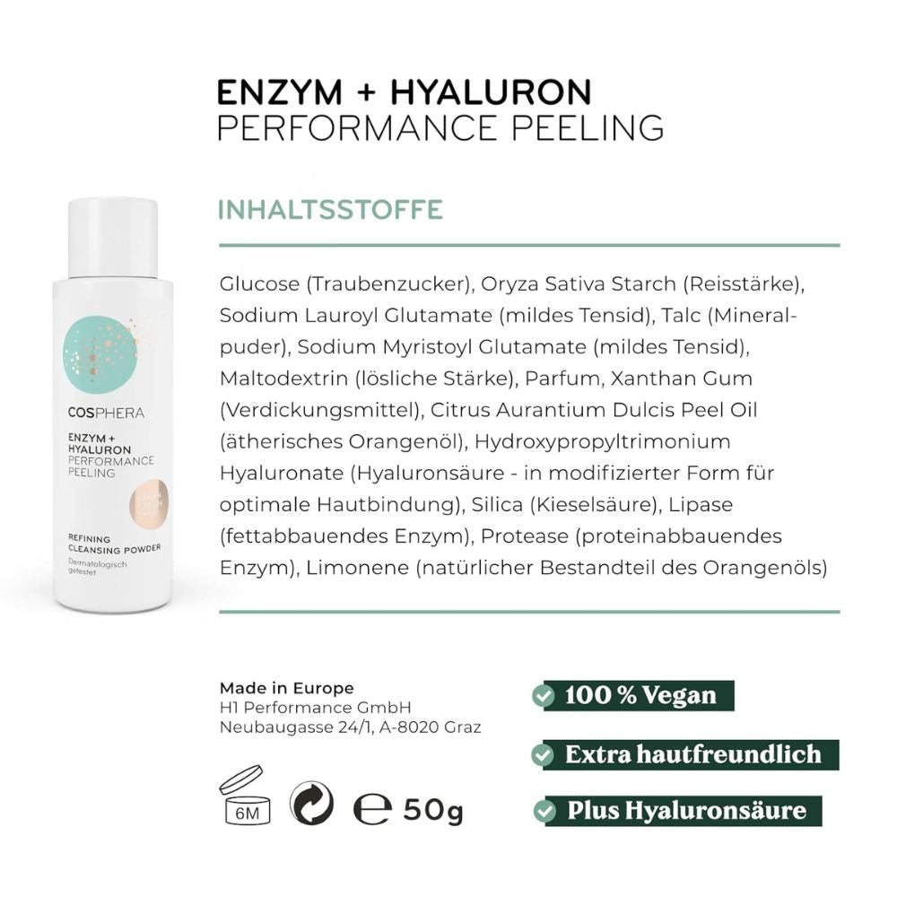 Cosphera | Hyaluron Enzympeeling – 50 g