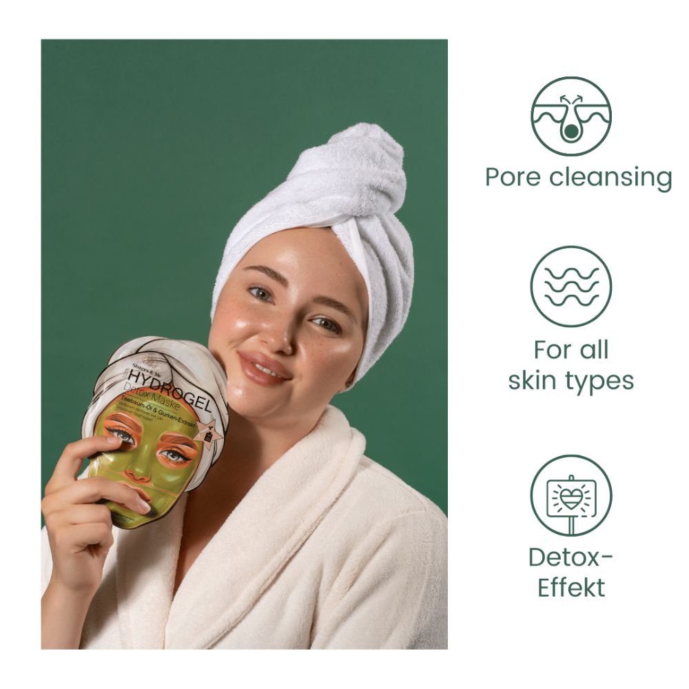 Sisters & Me | 5x Hydrogel Detox Maske mit Teebaumöl & Gurken-Extrakt