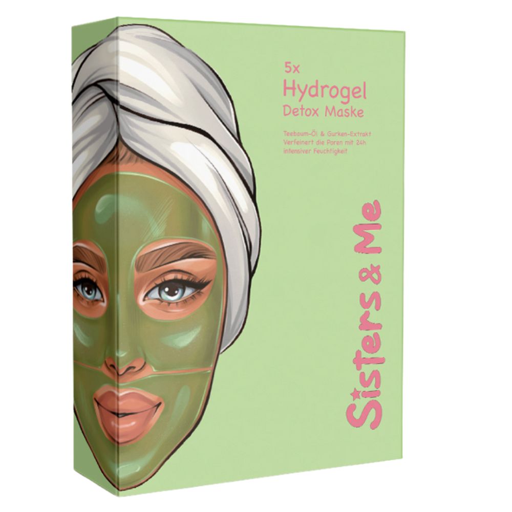 Sisters &amp; Me | 5x Hydrogel Detox Maske mit Teebaumöl & Gurken-Extrakt