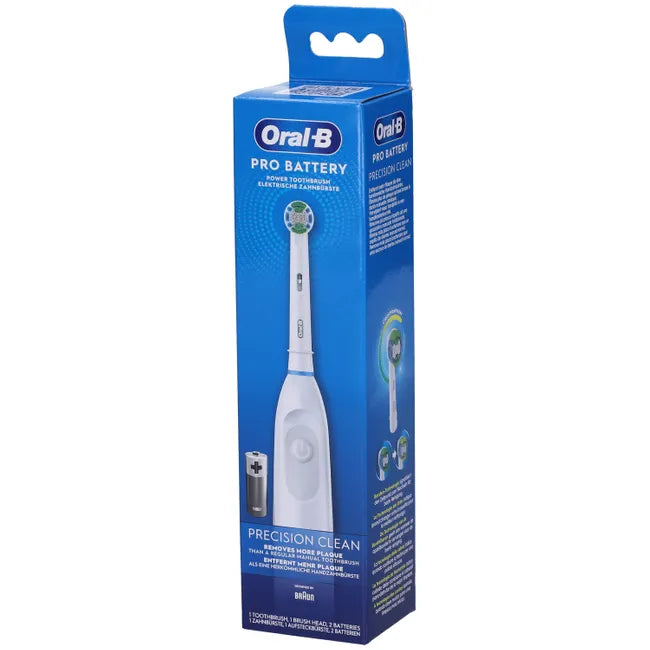 ORAL-B Pro Battery Precision Clean, batteriebetriebene Elektrische Zahnbürste Weiß