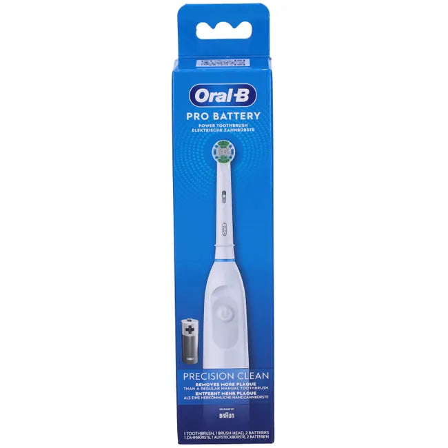 ORAL-B Pro Battery Precision Clean, batteriebetriebene Elektrische Zahnbürste Weiß