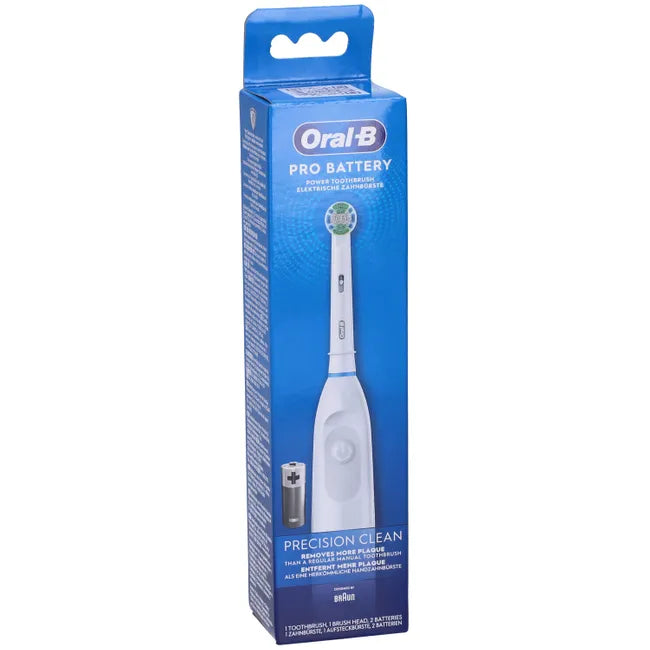 ORAL-B Pro Battery Precision Clean, batteriebetriebene Elektrische Zahnbürste Weiß