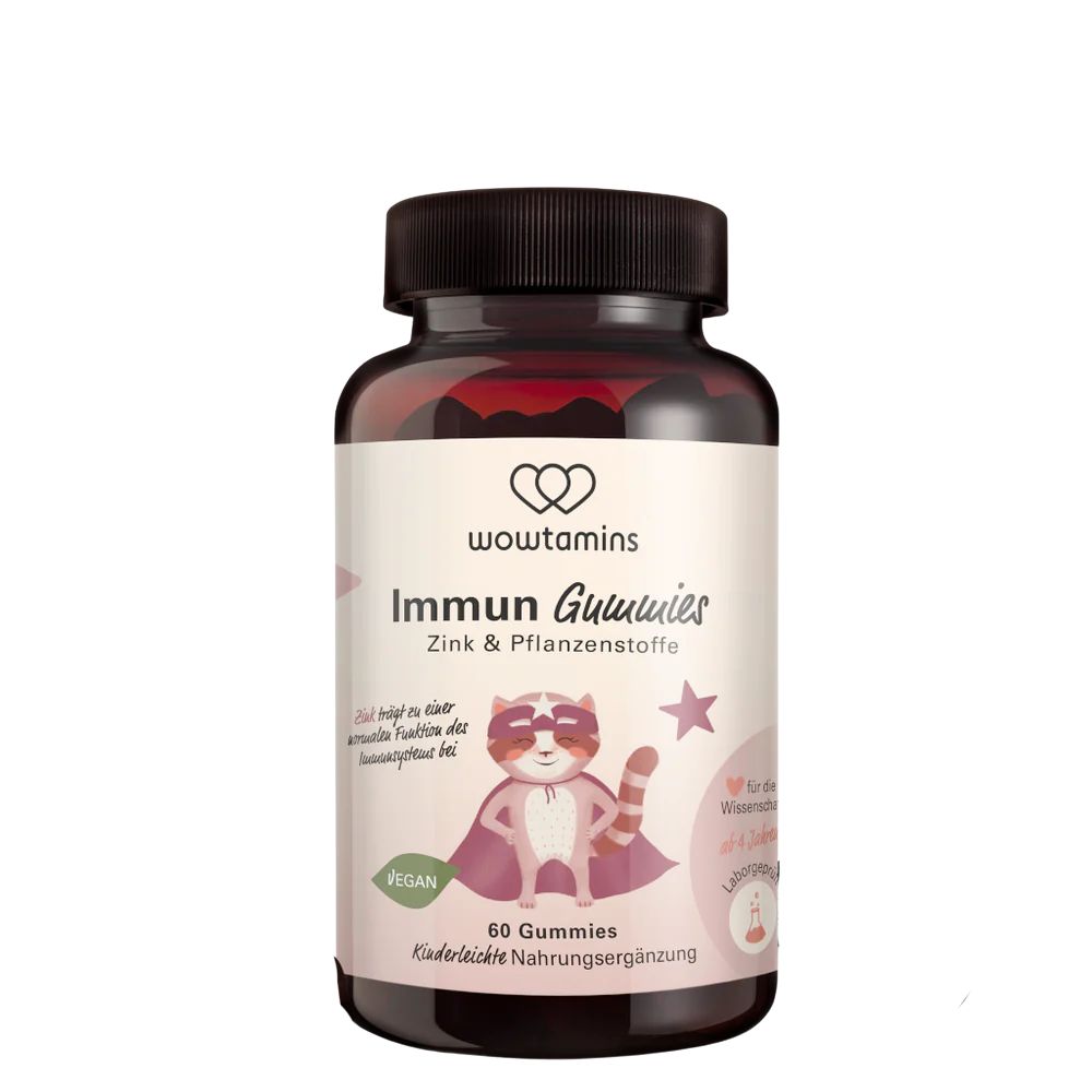WOWTAMINS I Immun Gummies KIDS - ZUCKERFREI mit Hollunderbeeregeschmack