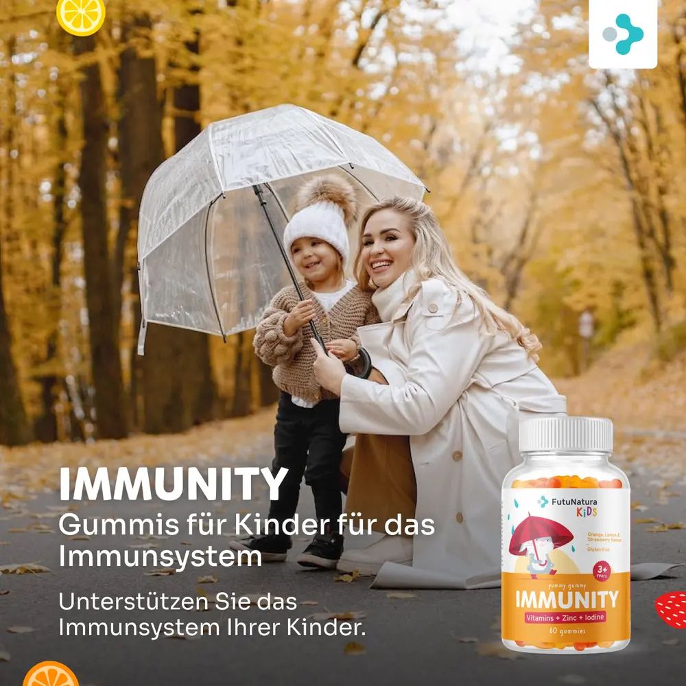 FutuNatura | Immunity – Gummies für Kinder für Immunsystem - 60 Stück