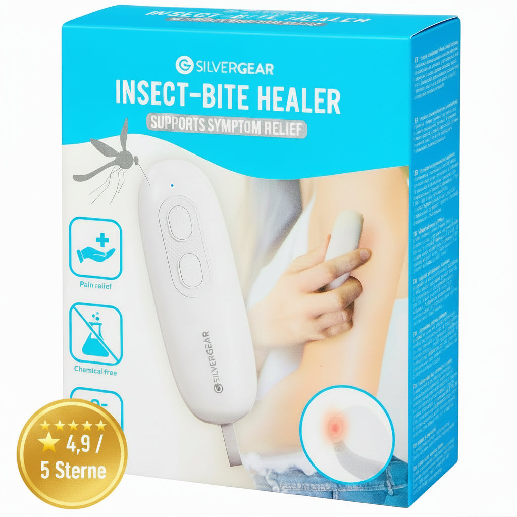 Silvergear | Insektenstichheiler mit Wärmefunktion -  Unterstützung bei Juckreiz und Hautreizungen