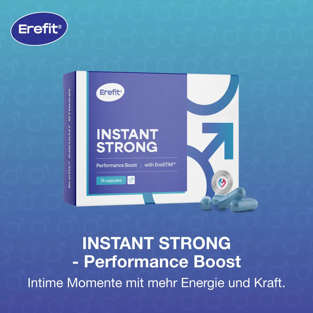 Erefit | INSTANT STRONG – Performance Boost, Komplex für Männer - 15 Kapseln