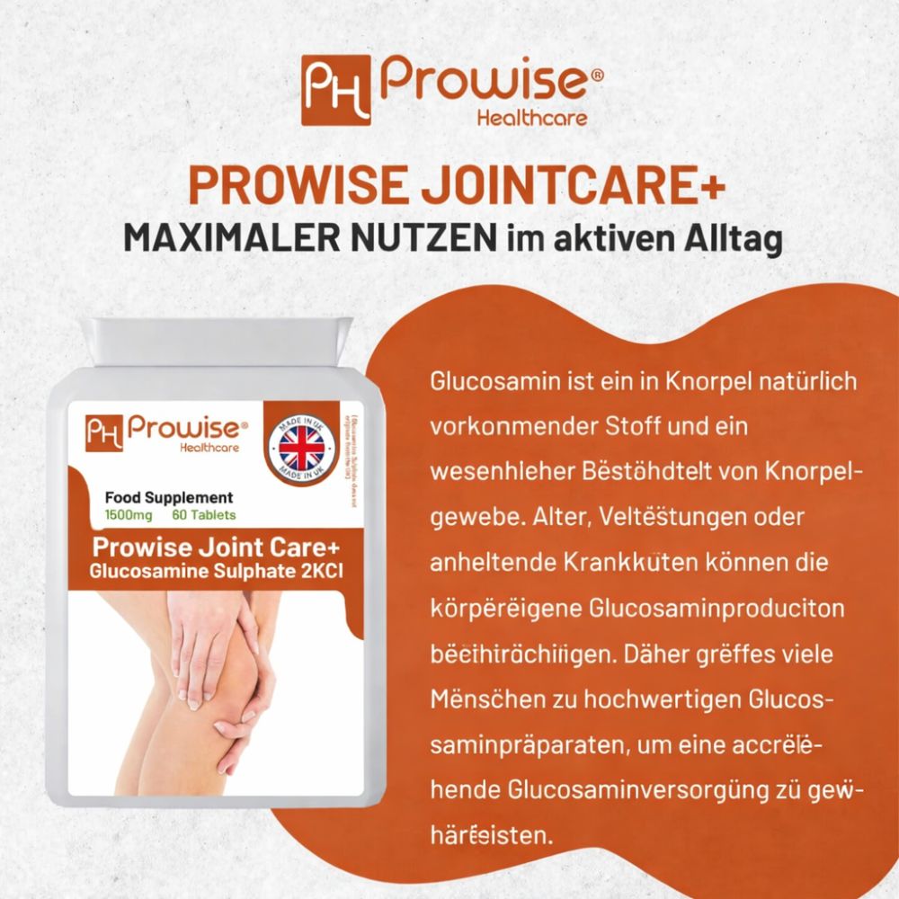 Prowise Healthcare | Joint Care+ Glucosaminsulfat 2KCL 1500 mg - 60 Tabletten