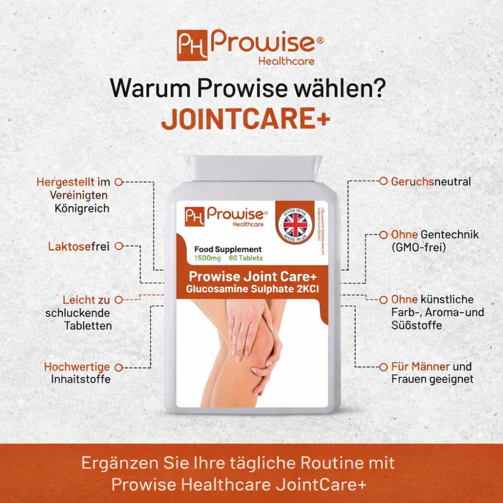 Prowise Healthcare | Joint Care+ Glucosaminsulfat 2KCL 1500 mg - 60 Tabletten