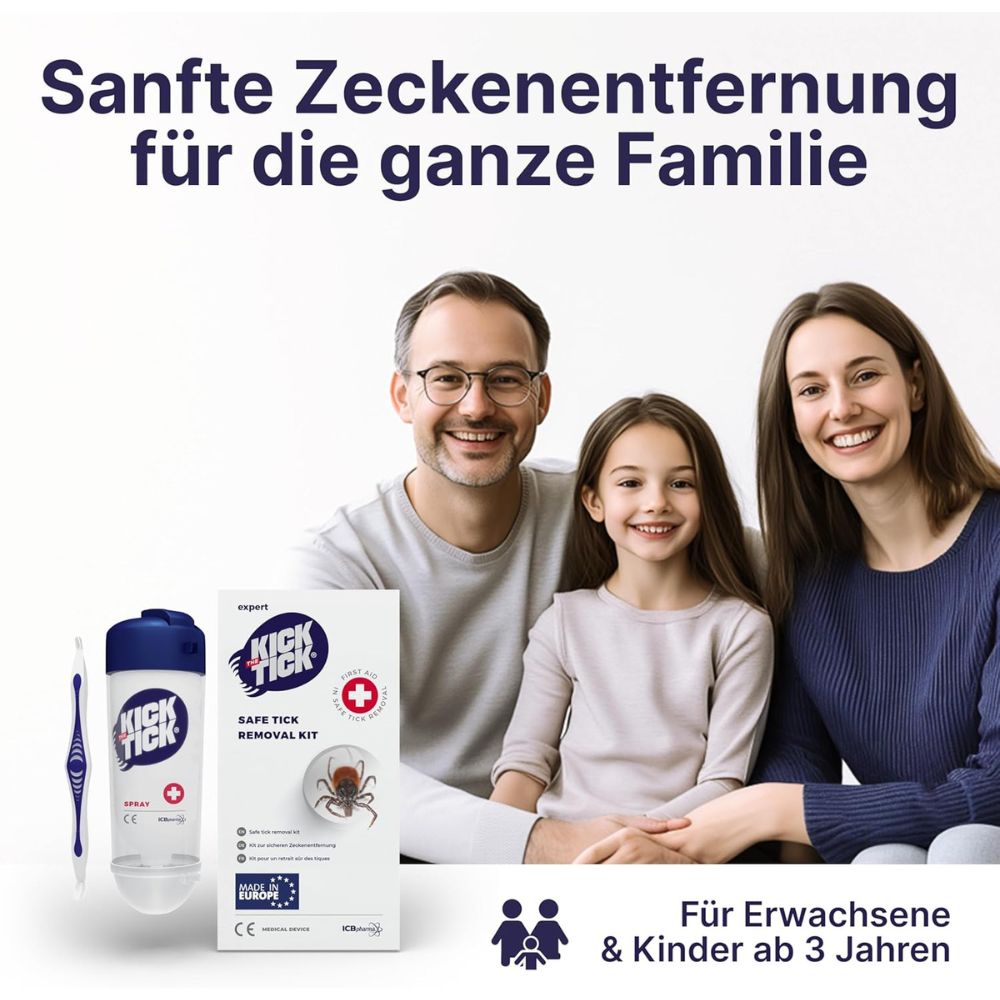 Novokill | Recotin Kick the Tick Zeckenentferner Set - Vereisungsspray & Zeckenzange