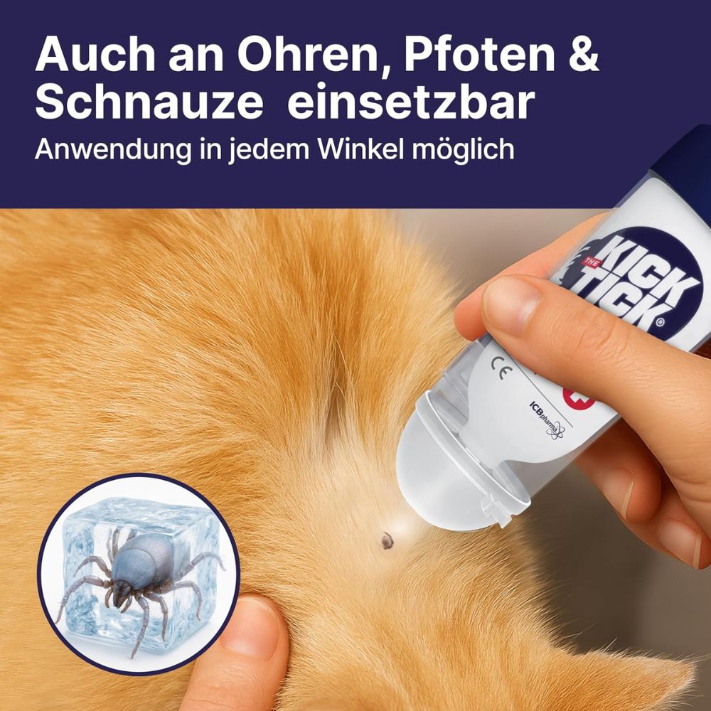 Novokill | Recotin Kick the Tick Zeckenentferner Set - Vereisungsspray & Zeckenzange