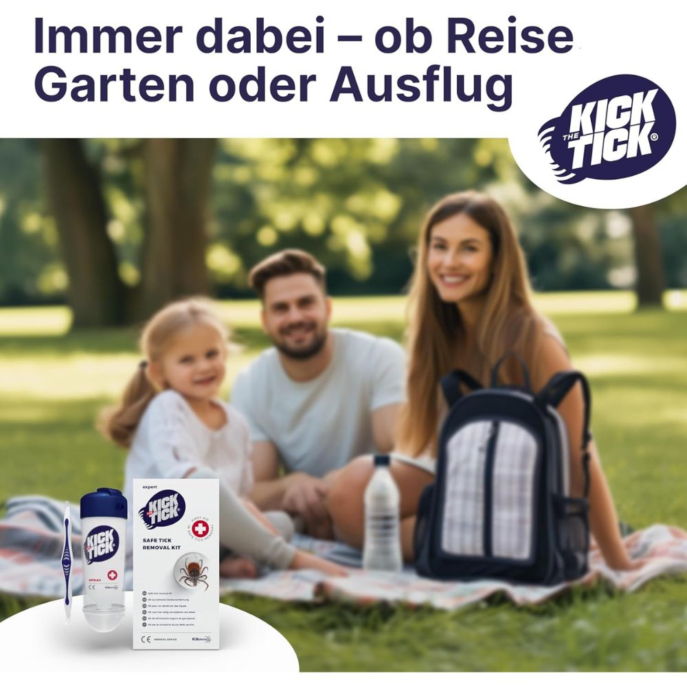 Novokill | Recotin Kick the Tick Zeckenentferner Set - Vereisungsspray & Zeckenzange