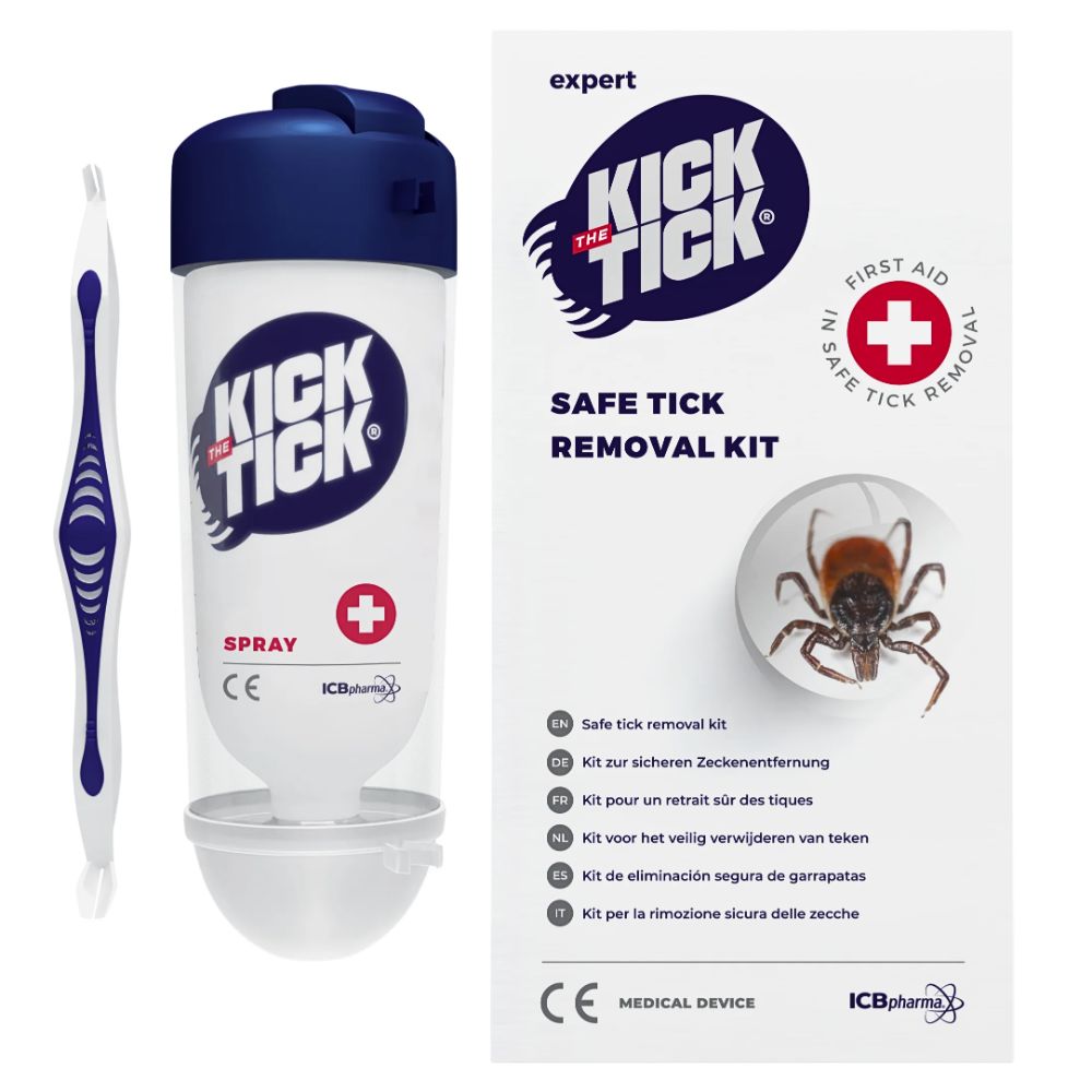 Novokill | Recotin Kick the Tick Zeckenentferner Set - Vereisungsspray & Zeckenzange