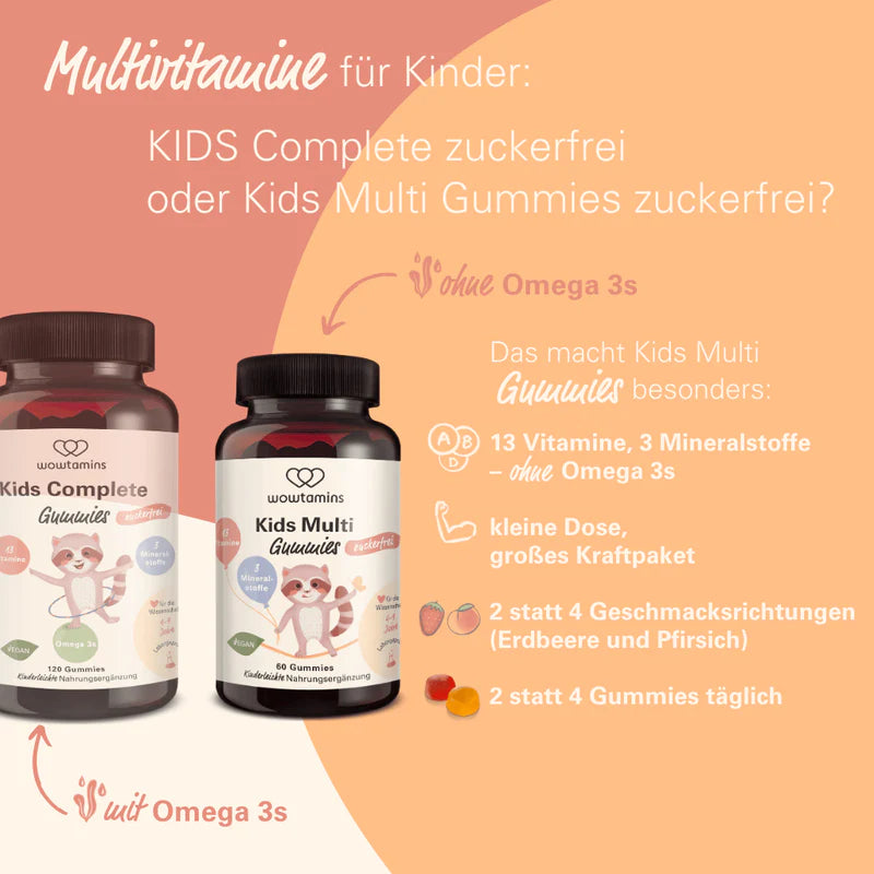 WOWTAMINS I Kids Multi Gummies I zuckerfrei