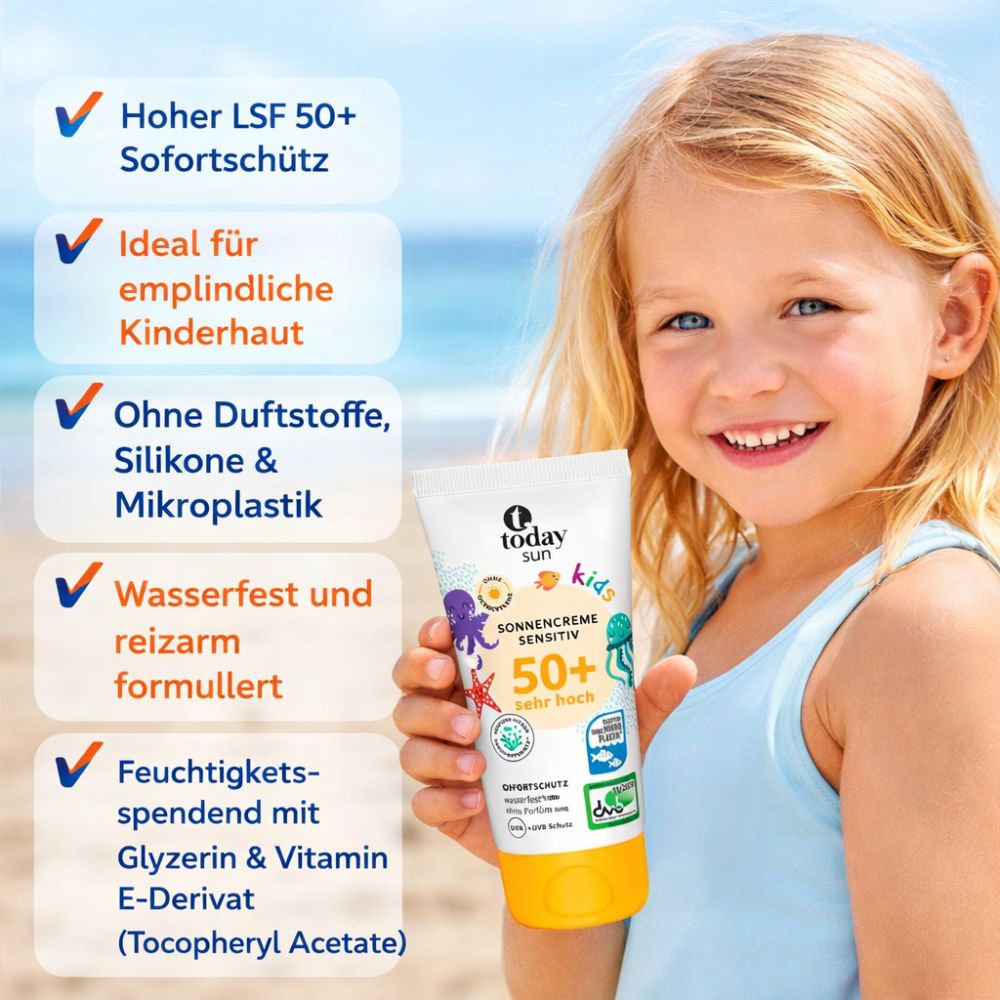 Today Sun | Kids Sonnencreme Sensitiv LSF 50+ (150ml)