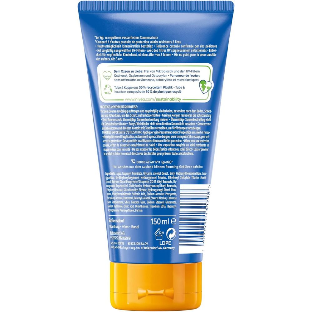 NIVEA SUN Kids Ultra Schutz & Pflege Sonnenlotion LSF 50+ - 150ml