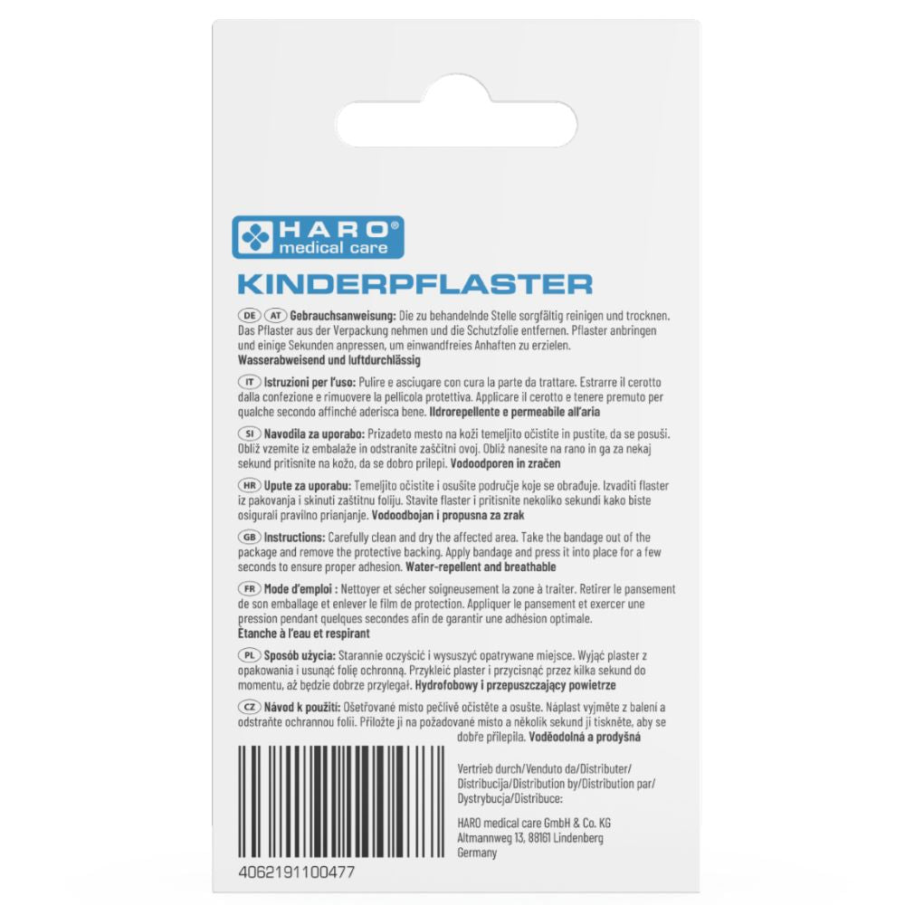 Haro | Kinderpflaster mit Tiermotive - Ideal für empfindliche Kinderhaut