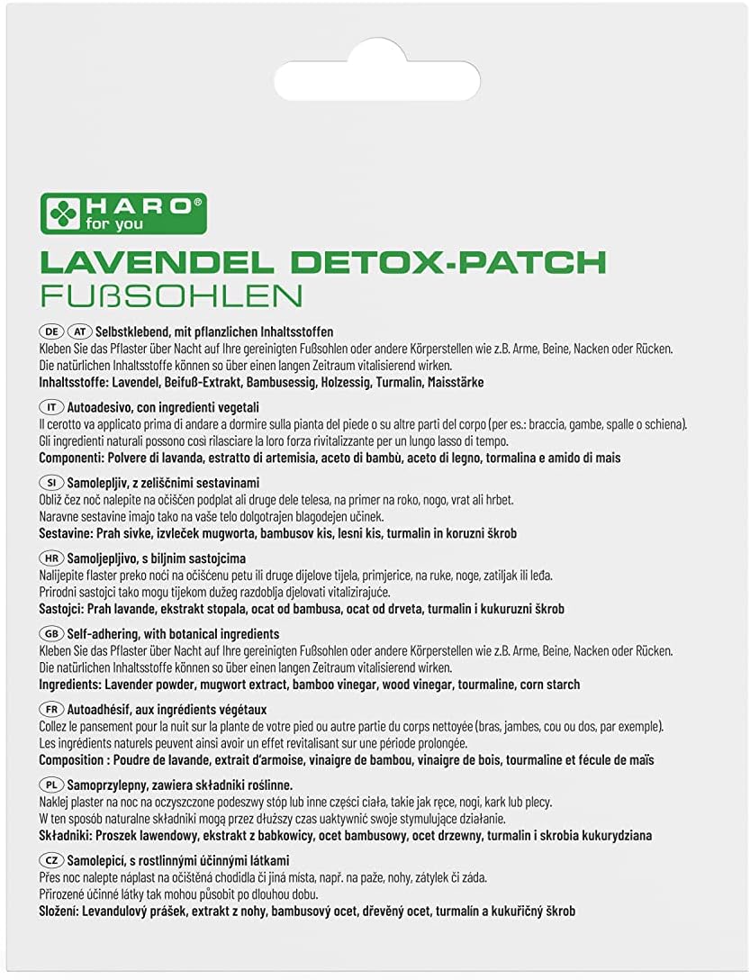 Haro | Lavendel Detox-Patches für die Fußsohlen