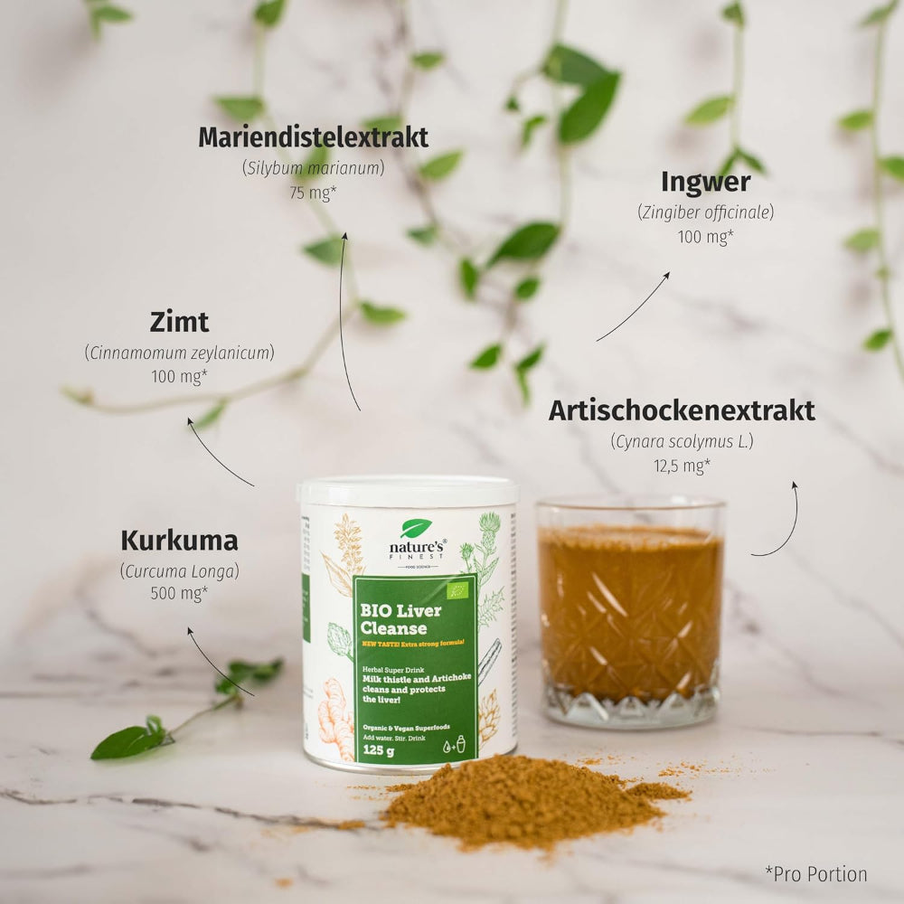 Nature's Finest I Bio Liver Cleanse I Leberreinigung mit Mariendistel und Artischocken