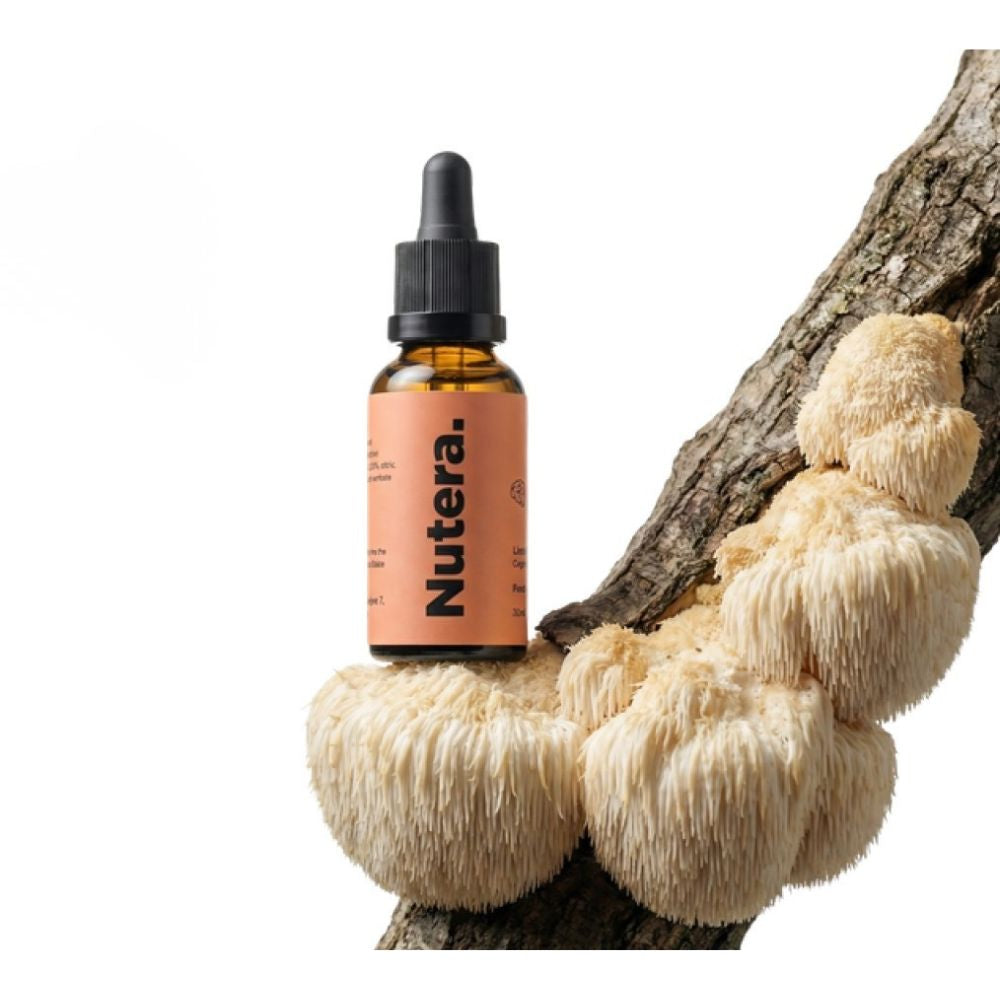 Nutera | Löwenmähne Flüssigextrakt 20:1 mit 40 % Beta-Glucane – 30 ml