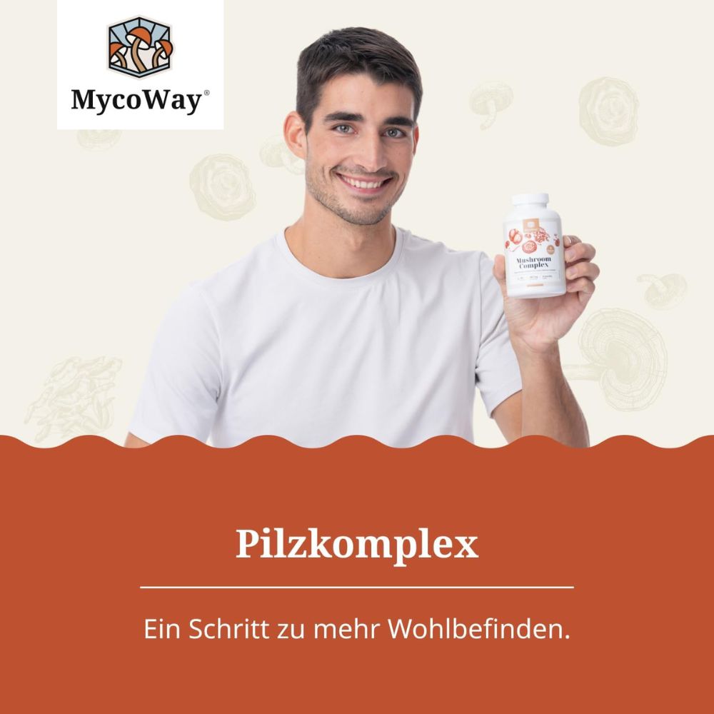 MycoWay | Pilzkomplex zur Stärkung und Unterstützung des Körpers - 180 Kapsel