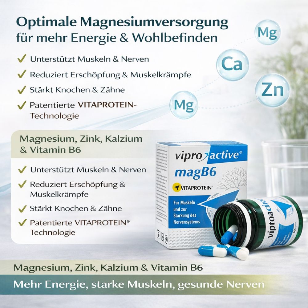 Viproactive | MagB6 – Magnesium für starke Nerven und Muskeln