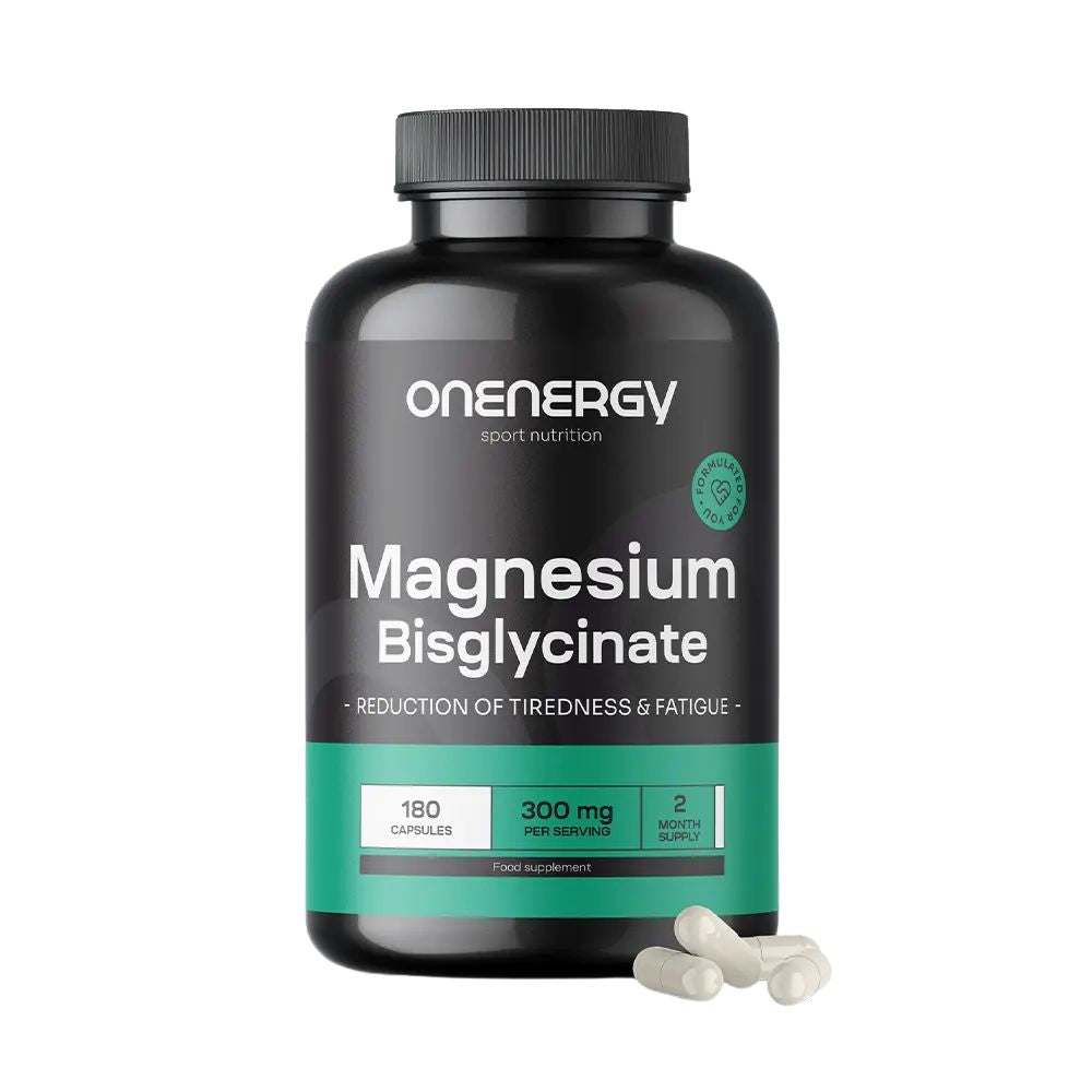 OnEnergy | Magnesiumbisglycinat 300 mg für maximale Effizienz - 180 Kapseln