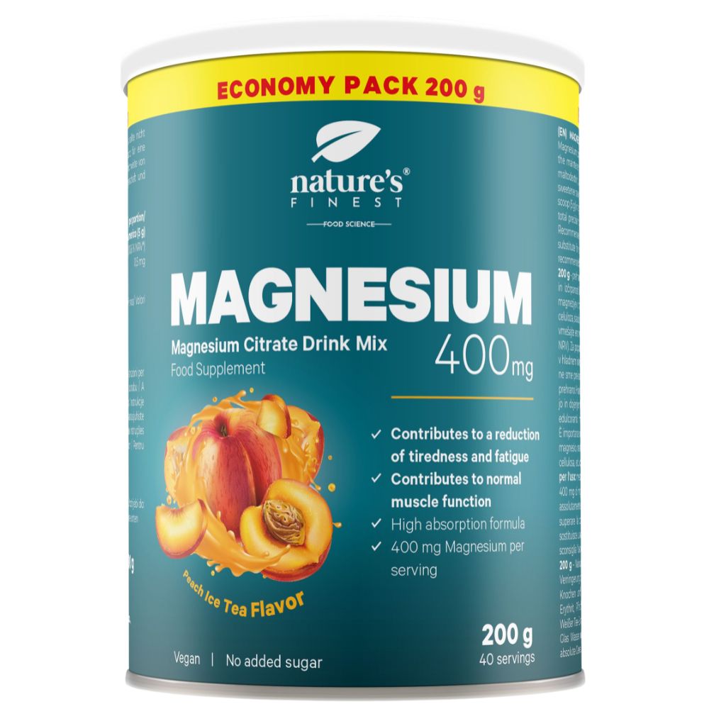 Nature's Finest | Magnesium-Getränkemischung – 400 mg/Portion