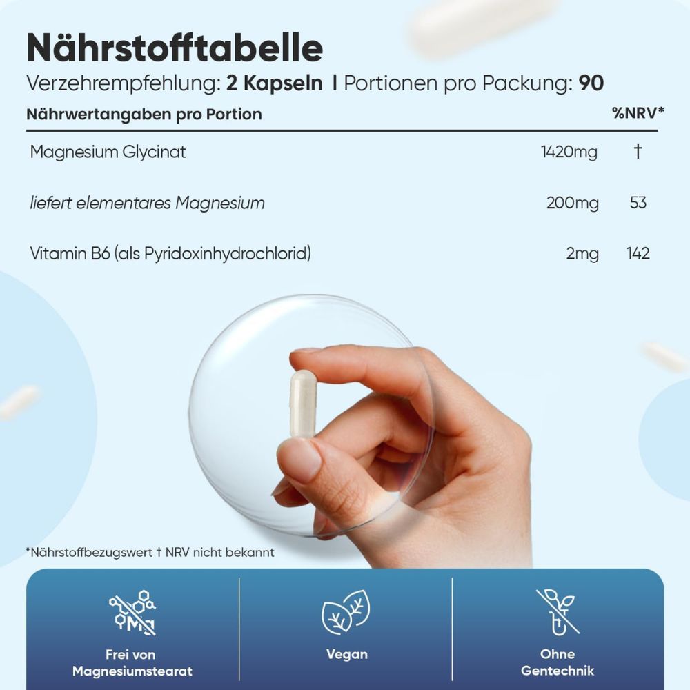 WeightWorld | Magnesium Glycinat - Bisglycinat - 180 Kapseln