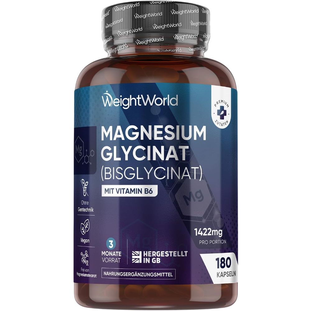 WeightWorld | Magnesium Glycinat - Bisglycinat - 180 Kapseln