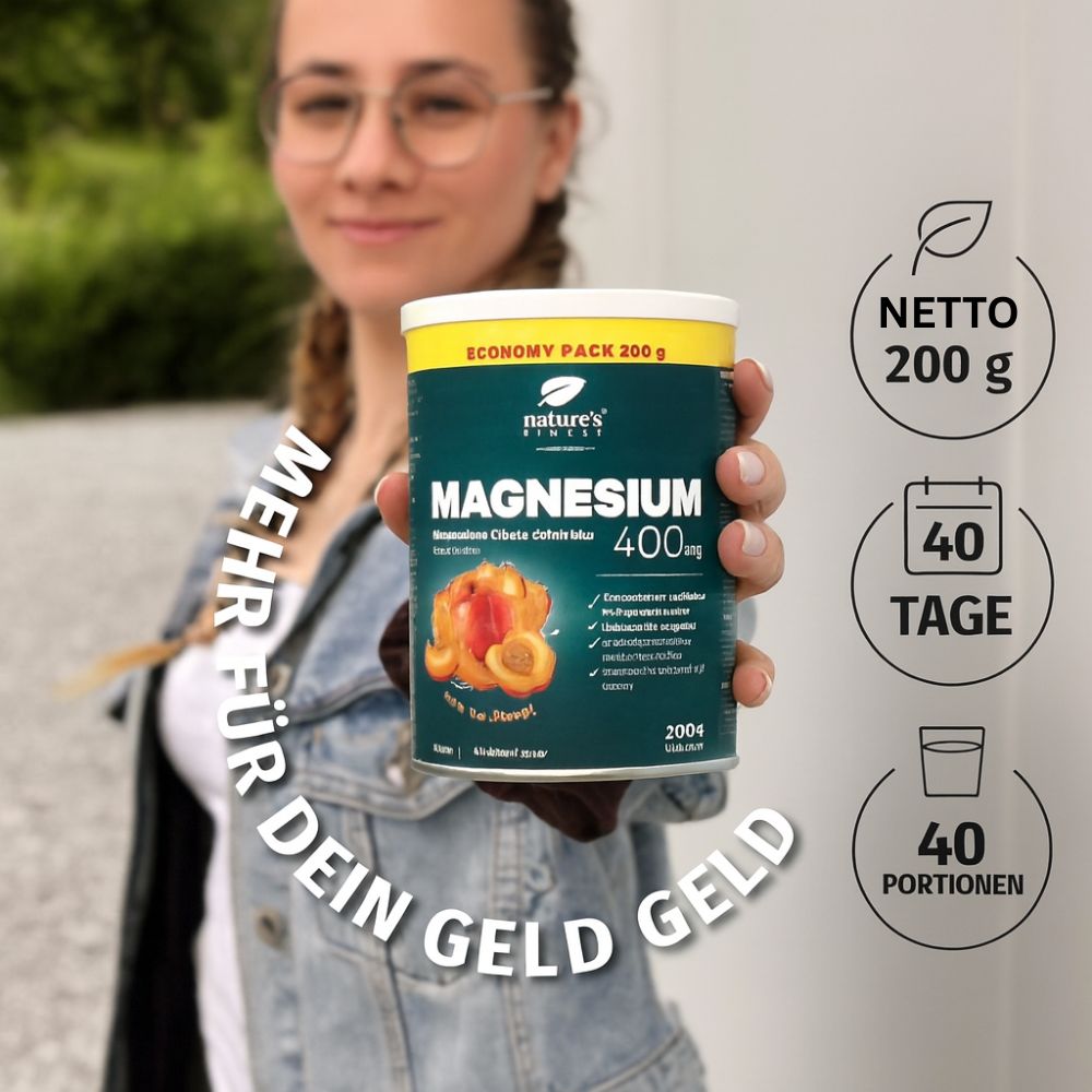 Nature's Finest | Magnesium-Getränkemischung – 400 mg/Portion
