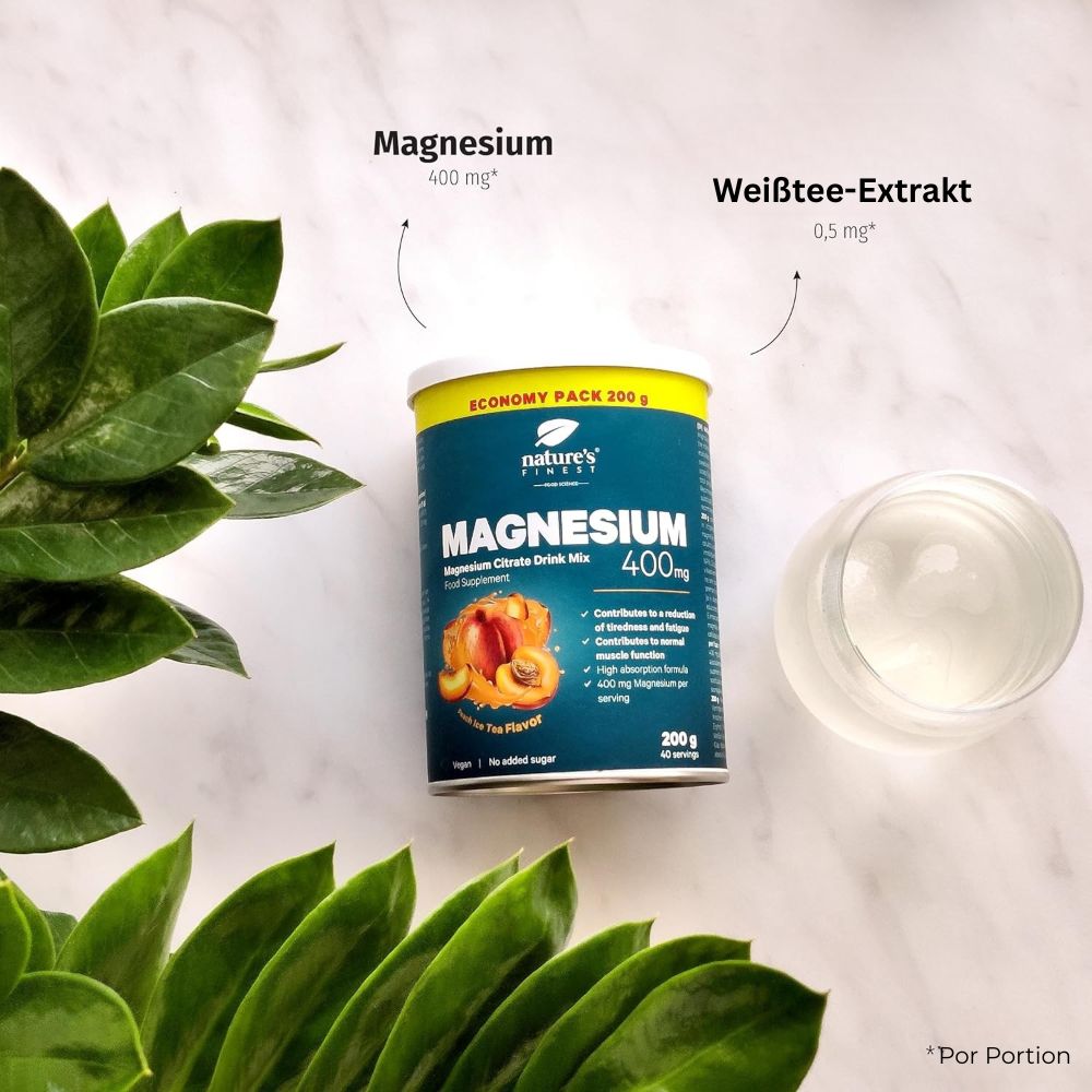 Nature's Finest | Magnesium-Getränkemischung – 400 mg/Portion